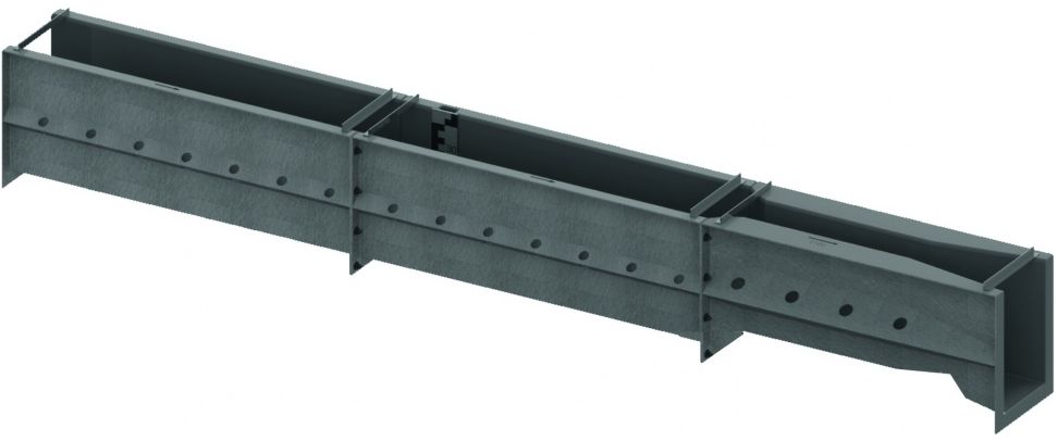 Aquaflow aqf100 - canal venturi pour mesure de débit avec approche - aqualabo - 100 m3/h_0