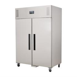 Armoire réfrigérée positive GN double porte Polar Série G 1200L G594 - argenté inox G594_0
