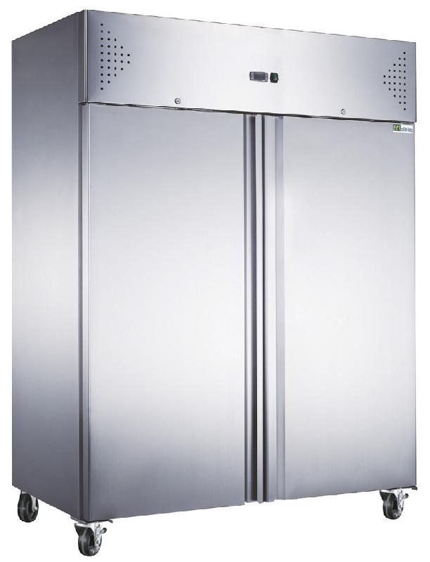 Armoire réfrigérée +2/+8°c inox avec 4 portes pleine  -  1400 litres - AA14PPNM_0