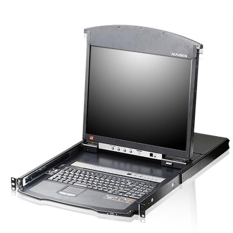 ATEN KL1516AiM Commutateur KVM LCD 43cm 16 ports Multi-Interface Cat 5 sur IP, FR-Layout_0