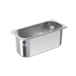 Bac Glacier inox AISI 304 - 360 x 165 hauteur 150 mm Anti Encastrement - Gastroland - 3701666006647_0