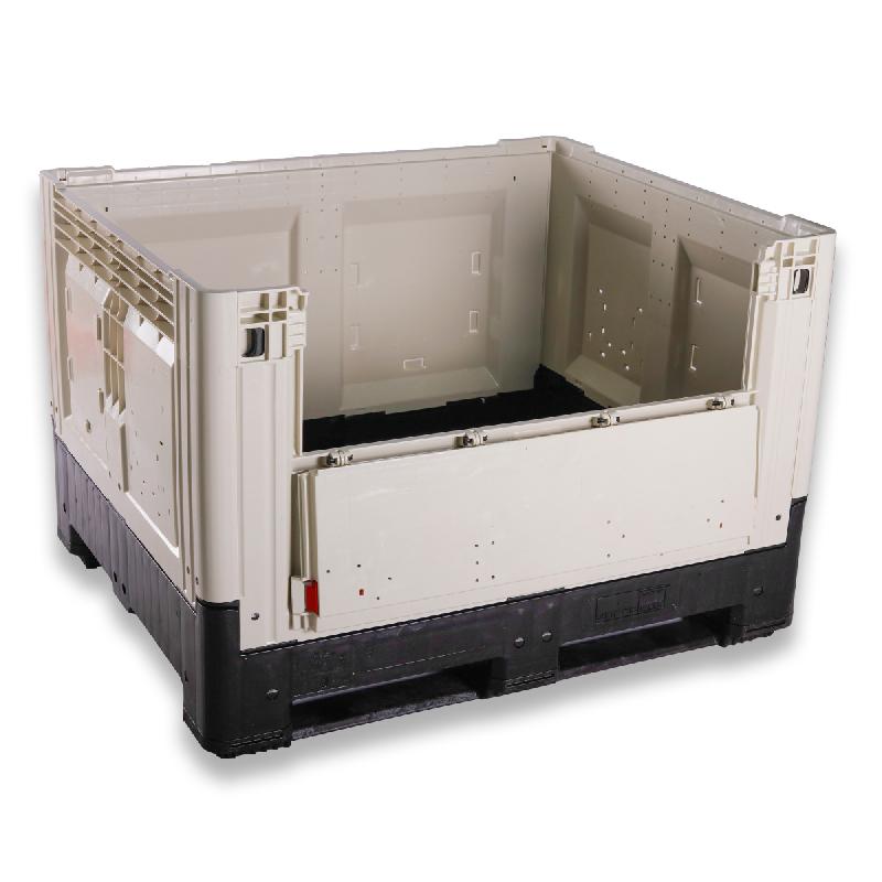 Caisse palette plastique pliable Smartbox avec trappe d'accès 1200 x 1000_0