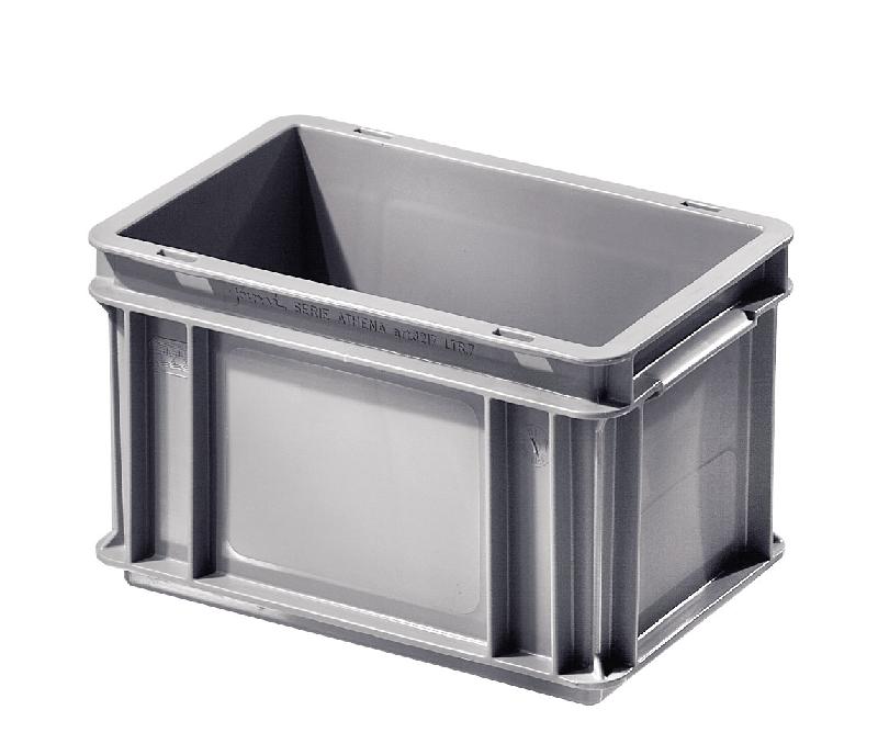 Caisse plastique athéna grise 7 litres_0