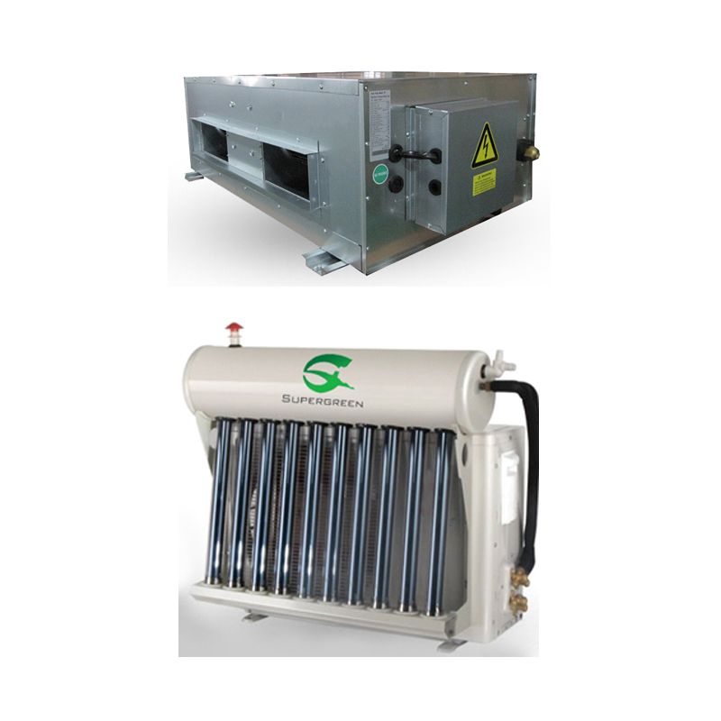 Climatiseur solaire thermique hybride - Supergreen Tech Co - avec tubes à vide économisant 30%-50% et compresseur Toshiba_0