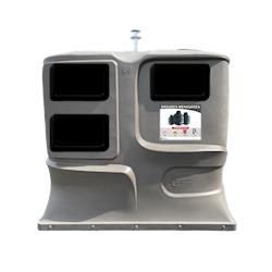 Colonne aérienne d'apport volontaire 4m3 kinshofer pehd lila-lot de 4 - noir 0727156534370_0