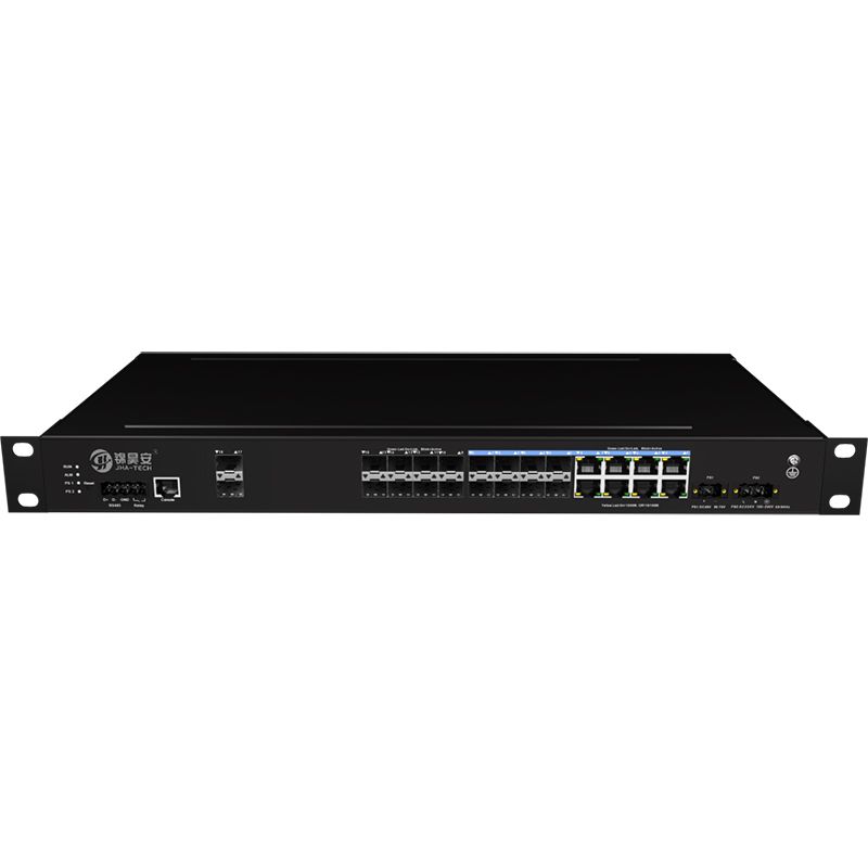 Commutateur Ethernet industriel JAI-MIGS800C08W2-1U - 2 ports fibre 10G, 8 ports 1000Base-X + 8 ports combo 1000M_0