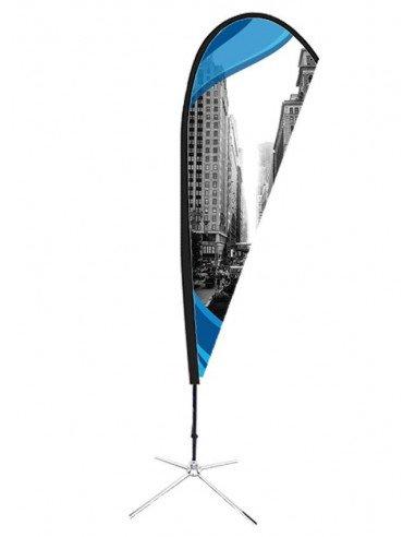 Drapeau goutte - structure renforcée en carbone avec impression et base à eau 20 L - Référence: GOUTTE-M_0