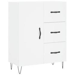HELLOSHOP26 - Buffet bahut commode armoire meuble de rangement organisateur cuisine salle de séjour salon 69,5 x 34 x 90 cm bois d'ingénierie blanc_0
