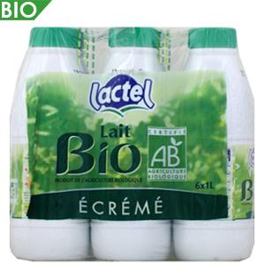 LACTEL BIO LAIT UHT ÉCRÉMÉ BOUTEILLES 6 X 1 L_0