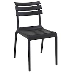 Ligne chr sorgue chaise - noir - noir plastique MCH-751293-NOIR_0