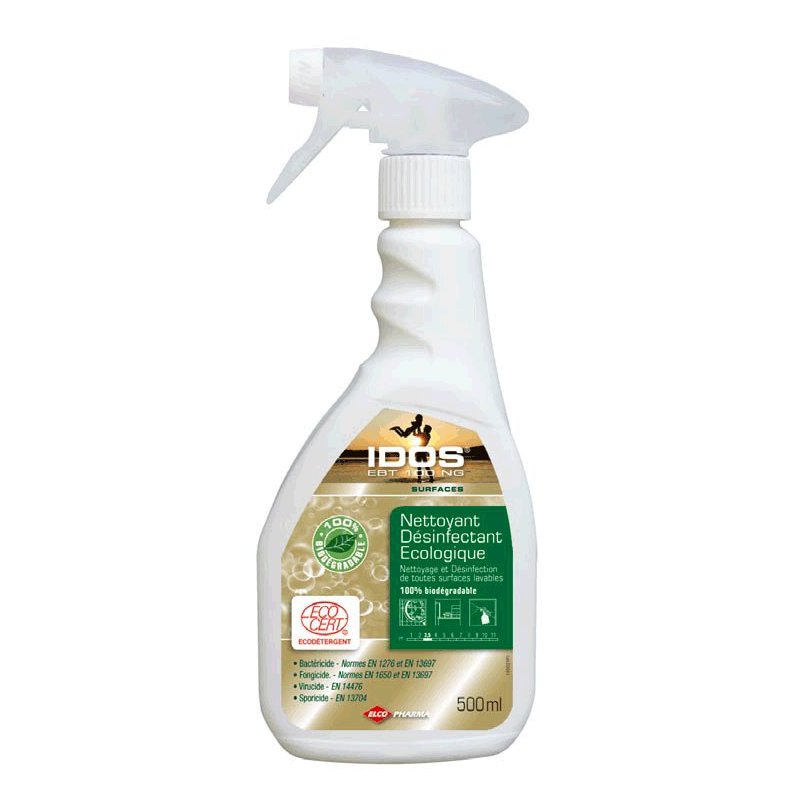 Nettoyant désinfectant ecocert spray 500ml idos ebt 100 pour toutes surfaces - ebtsu00030_0