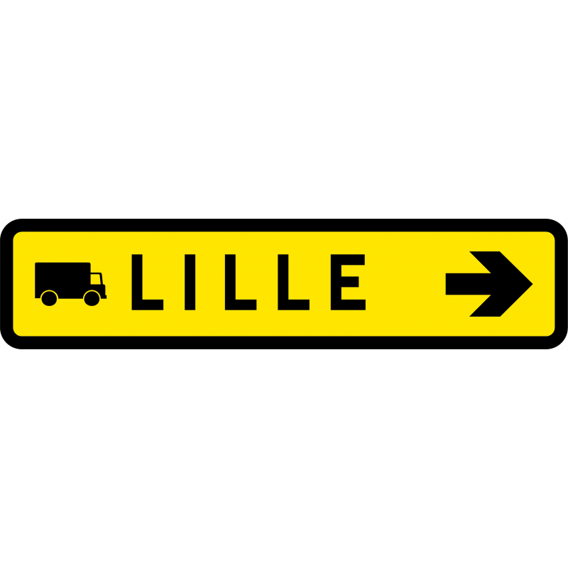 Panneau de signalisation temporaire KD43d - présignalisation d'itinéraire de déviation_0
