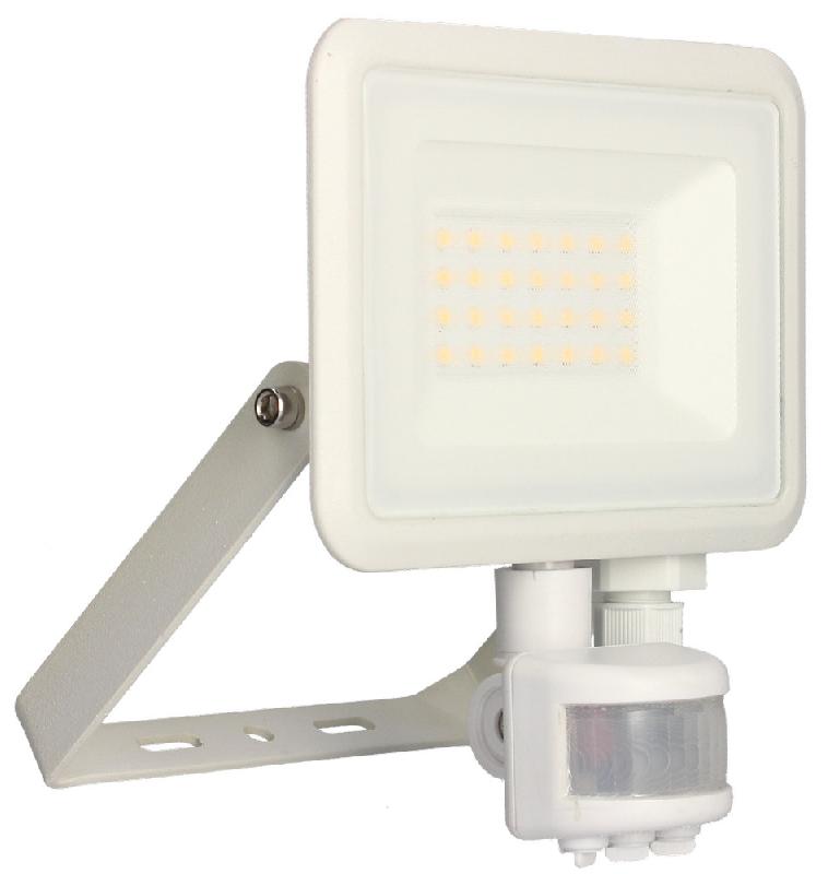 Projecteur mural KREON 2 - IP44, 20W, 4000K, 2000lm, blanc mat avec détecteur IR paramétrable_0