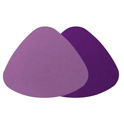 Stil Casa, ensemble de 12 sets de table bicolores, polyuréthane laminé cousu, 27xh. 24 cm, finition dollar couleur lilas/violet. - STP-SG-LV_0