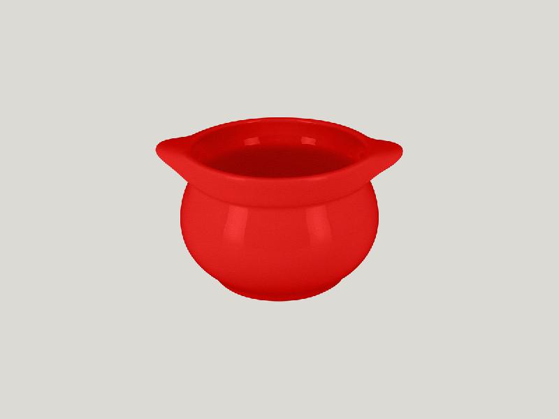 SOUPIÈRE ROND ROUGE PORCELAINE Ø 10,6 CM CHEFS FUSION RAK
