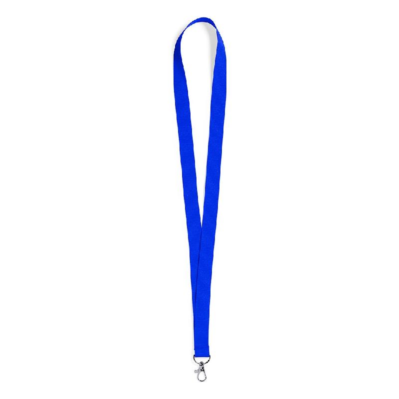 25x Corde / Lanière bleue avec crochet métallique pivotant - 8412536807305_0