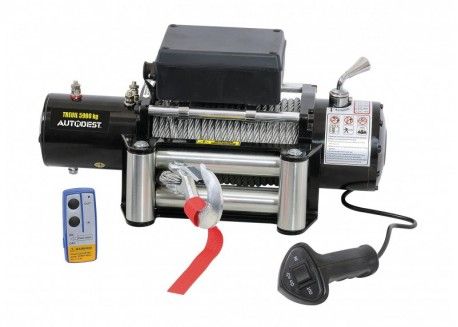 325391 Treuil électrique 4x4 - Autobest - 12V, 5,9T, câble acier 25m_0