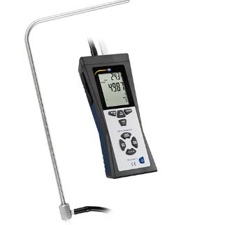 Anémomètre manomètre à tube de Pitot PCE-HVAC 2 - Mesure débit, pression et vitesse de l'air - PCE Instruments_0
