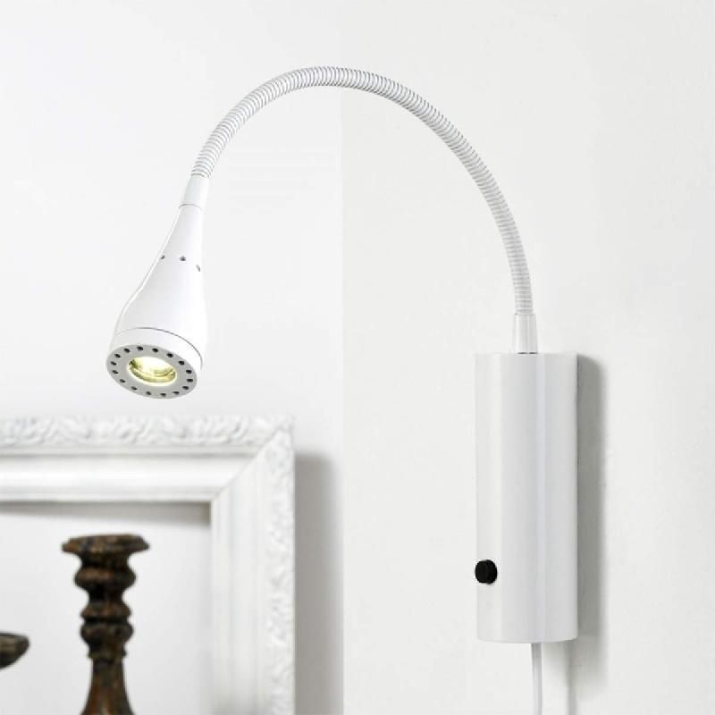 NORDLUX APPLIQUE LED MENTO BLANCHE AVEC BRAS SOUPLE