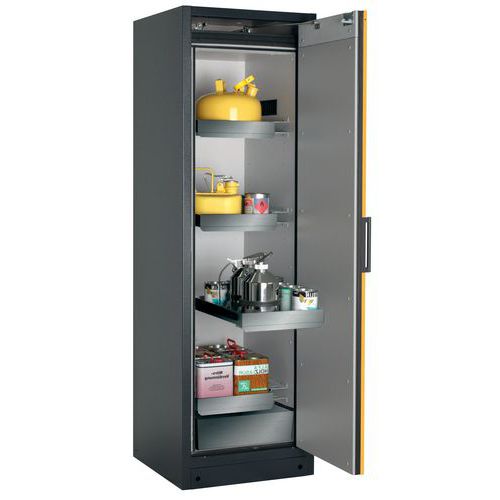 ARMOIRE QCLASSIC90 BAC-599-DROITE-ACIER-JAUNE-4
