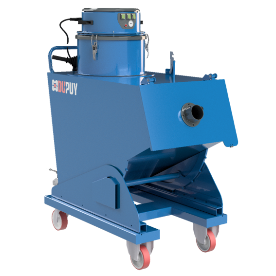 Aspirateur huile et copeaux - CHIPVAC 400 M - disponible en location et en vente - Référence : PERIE7810 - Godet à copeaux métallique avec moteur monophasé_0