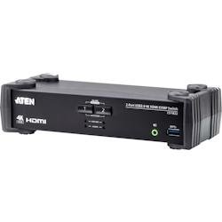 ATEN cs1822 kvm hdmi 4k/usb 3.0 2 ports + audio - noir cs1822-at-g_0