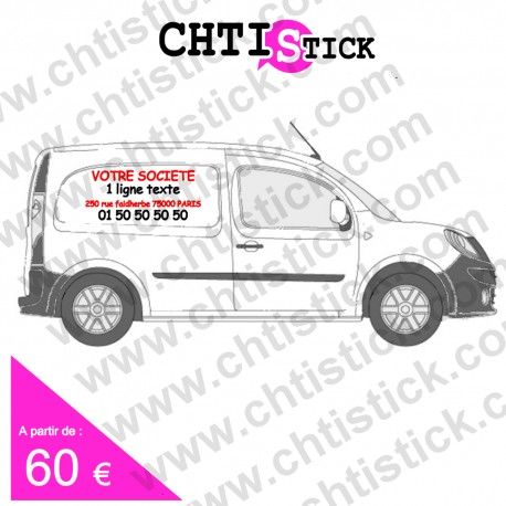 B MQ6 - Marquage véhicule publicitaire - Flocage utilitaire Partner, Berlingo, Kangoo_0