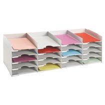 BLOC DE CLASSEMENT 20 CASES GRIS