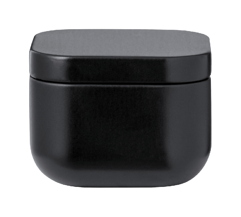 Bougie parfumée à la vanille - boîte en métal noire - 90g_0