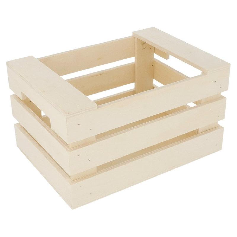 Cagette de présentation à poignées en bois 17x12x9cm - par 20_0