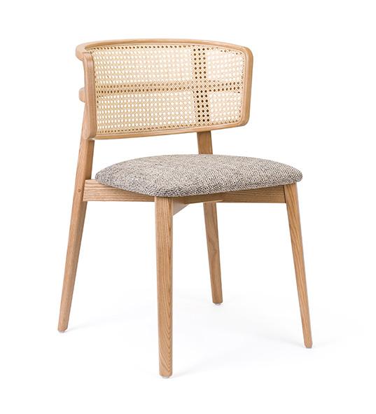 Chaises bois - Intérieures, mixtes, tapissées - coffee wicker_0