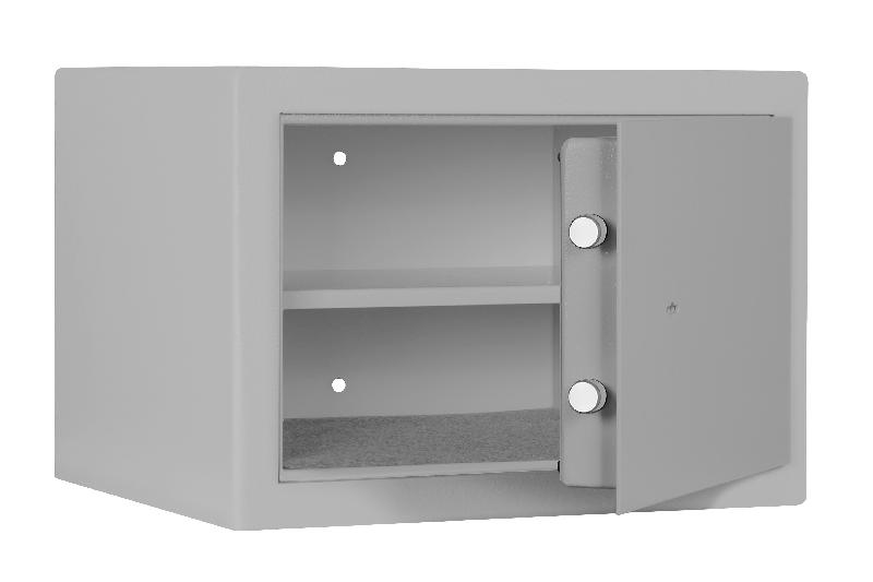 Coffre-fort encastrable FORMAT M 410 - Coffre-fort meuble compact - Serrure à combinaison mécanique / Gris clair RAL 7035_0