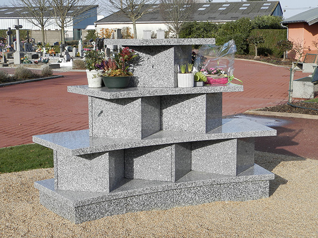 Columbarium courbe floracube - de 3 cases et de 1 à 4 niveaux_0