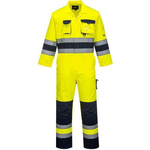 COMBINAISON HAUTE-VISIBILITÉ NANTES TX55 BLEU/JAUNE XXL - PORTWEST