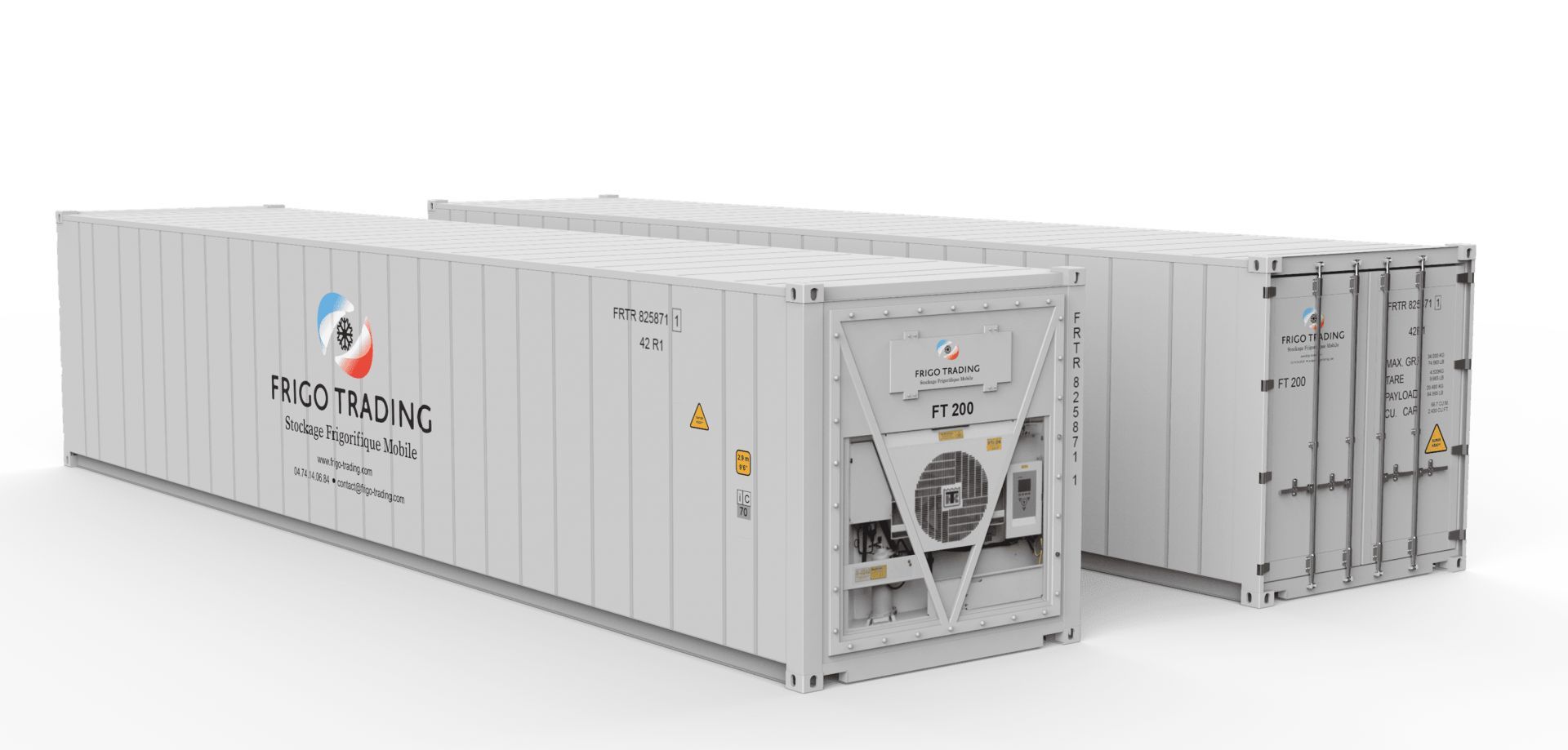 Container frigorifique 40 pieds en location, solution adéquate pour vos besoins de stockage alimentaire ou non alimentaire sous température dirigée (froid positif ou négatif) - REEFER_0
