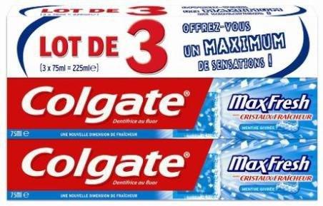 DENTIFRICE MAXFRESH FRAÎCHEUR 3X75 ML