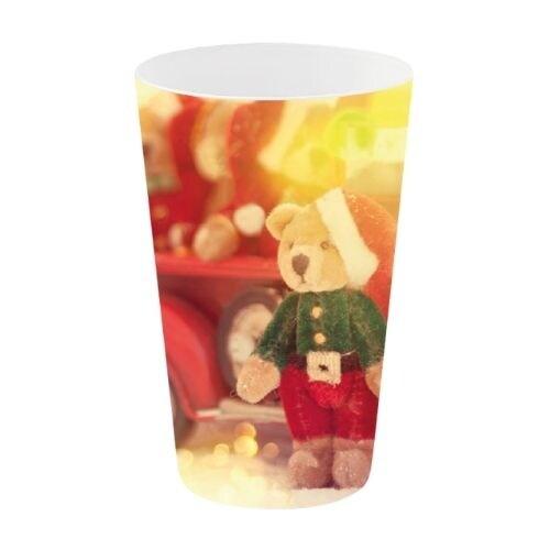 Gobelets reutilisables noël 25cl christmas bears (50 unités) MESA BELLA - rouge plastique polypropylène 3701168962854_0