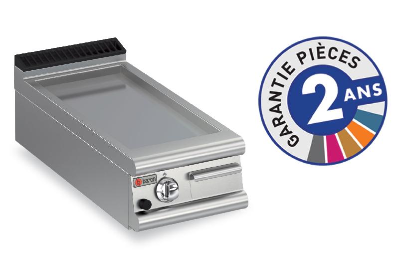 Grillade à gaz Baron 90FTG405 - Plaque lisse 22,4 dm² - Gamme 900 - Revêtement acier ou chrome dur_0