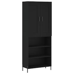 HELLOSHOP26 - Buffet bahut commode armoire meuble de rangement organisateur cuisine salle de séjour salon haut 69,5 x 34 x 180 cm bois d'ingénierie_0