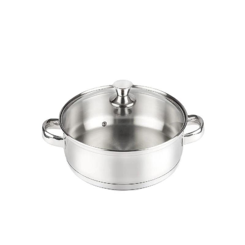 Hostelnovo del Valles Hostelnovo - Sauteuse inox 18/10 induction 18 x 6 cm - argenté Acier inoxydable 18/10 200-18_0