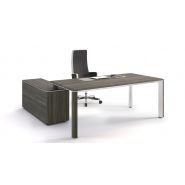Iulio - Bureaux de direction Las Mobili - Pieds en aluminium avec insertion effet bois_0