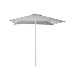 METRO Professional Parasol Push-up, aluminium/polyester, 2 x 2 m, avec traitement Teflon, argent/platine - argenté multi-matériau 4337255686472_0