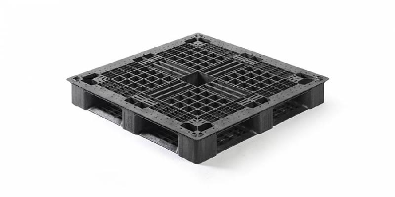Palette en plastique QP1140MR6R-PASH (CP8) - 1140x1140 mm - Mix HDPE - Charges jusqu'à 5000 kg_0