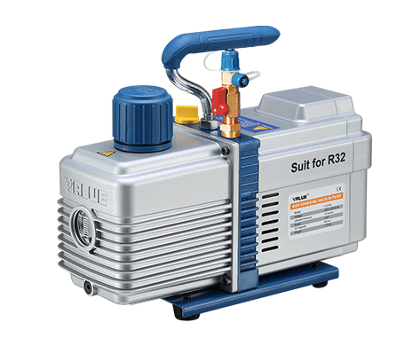 Pompe à vide - 42 L/min - 1/5 HP - avec vacuomètre et électrovanne - compatible R32, R1234yf_0