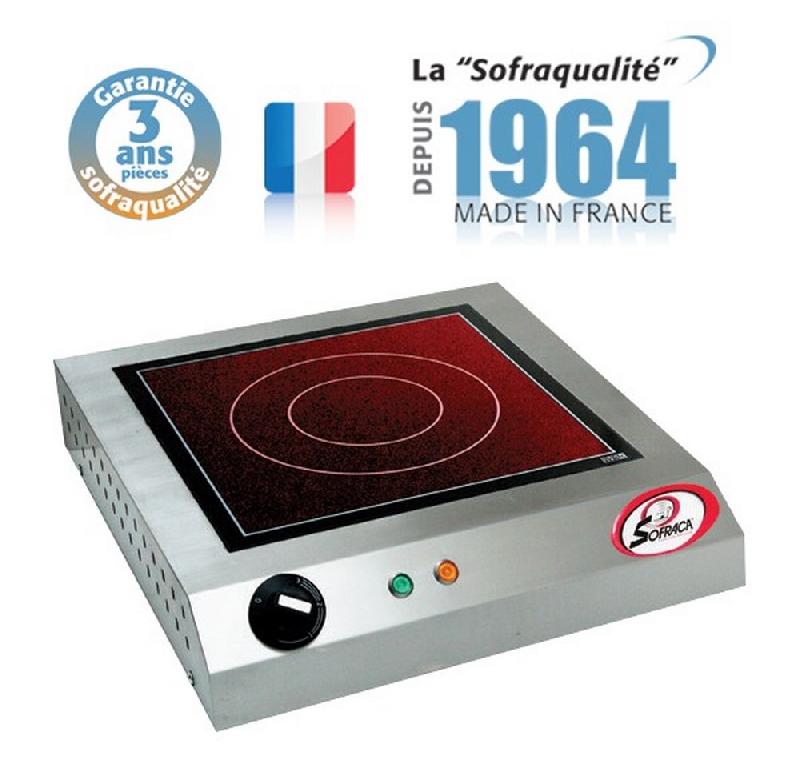 Réchaud vitrocéramique - 1 feu - 300 x 300 mm - monophasé 230V - sans détecteur de présence - modèle 27102SSP_0