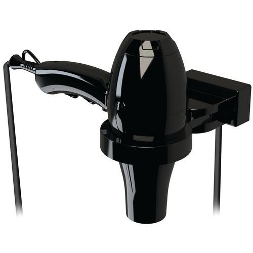 SÈCHE-CHEVEUX NOIR AVEC SUPPORT UNIVERSEL IBIZA - JVD