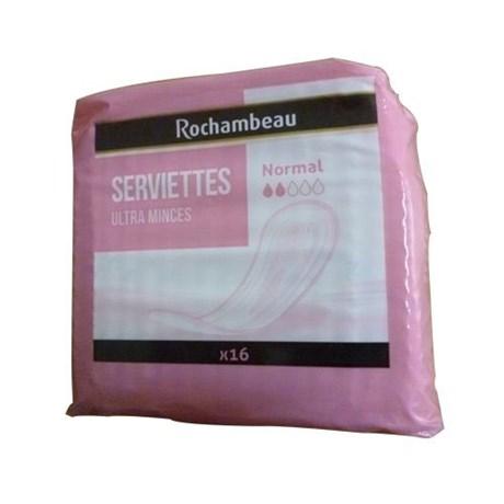 SERVIETTE HYGIÈNIQUE NORMAL ULTRA MINCE (VENDU PAR 16)