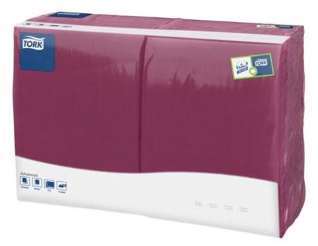 SERVIETTE JETABLE 2 PLIS PRUNE 29 X 39 CM (VENDU PAR 300)