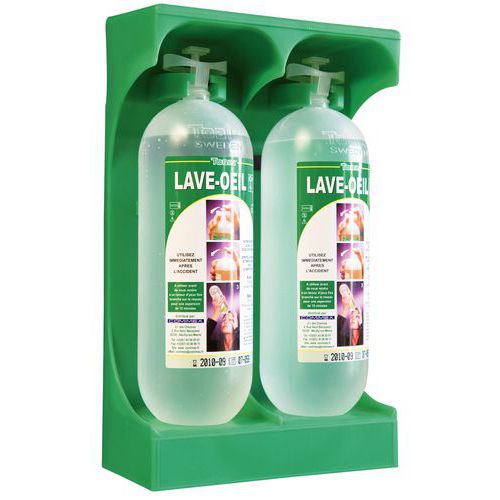 STATION LAVE ŒIL TRANSPORTABLE 2 FLACONS 1L - HAWS