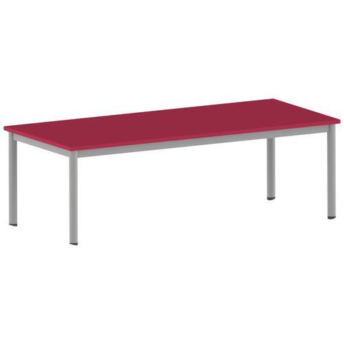 TABLE CARÉLIE 180 X 80 CM MOBILE T3 STRAT CERISE GRIS - MOBIDECOR
